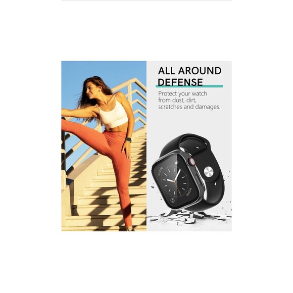 3 Pack ios Watch 9/8/7 Screen Protector 41Mm, Hard PC Ultra-Thin Protective - Picture 5 of 7